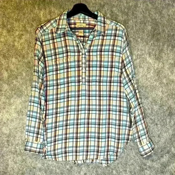 Blue Mountain Plaid Long Sleeve - Large - Picture 1 of 4
